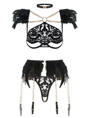 Pesukomplekt Must Ingel